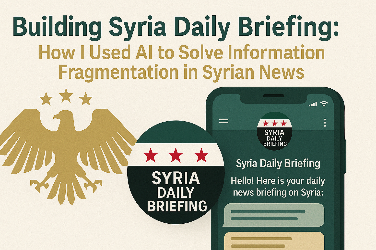 Building Syria Daily Briefing: How I Used AI to Solve Information ...